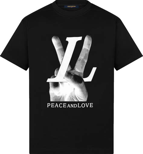 lv t shirt peace and love|Louis Vuitton Black 'Peace & Love' T.